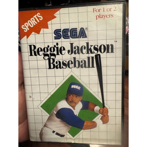 Reggie Jackson Baseball (Sega Master System SMS 1988) Complete CIB